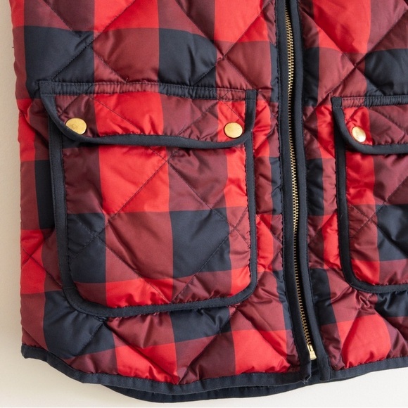 J. Crew Buffalo Plaid Down Excursion Vest - Picture 3 of 13
